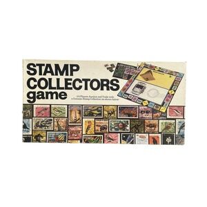 Stamp Collectors Board Game Vintage 1973 Auction Trade Itemation Complete